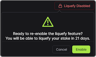 Enable Liquefy feature