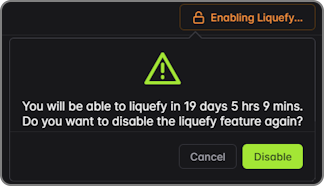 Enable Liquefy feature