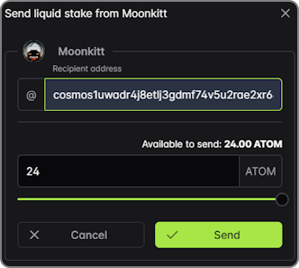 Send Liquid Stake